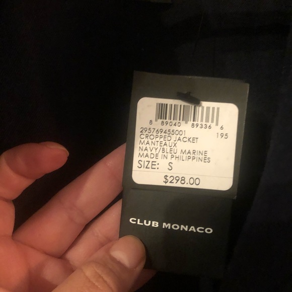 NWT! CLUB MONACO FAUX FUR JACKET - Picture 5 of 5